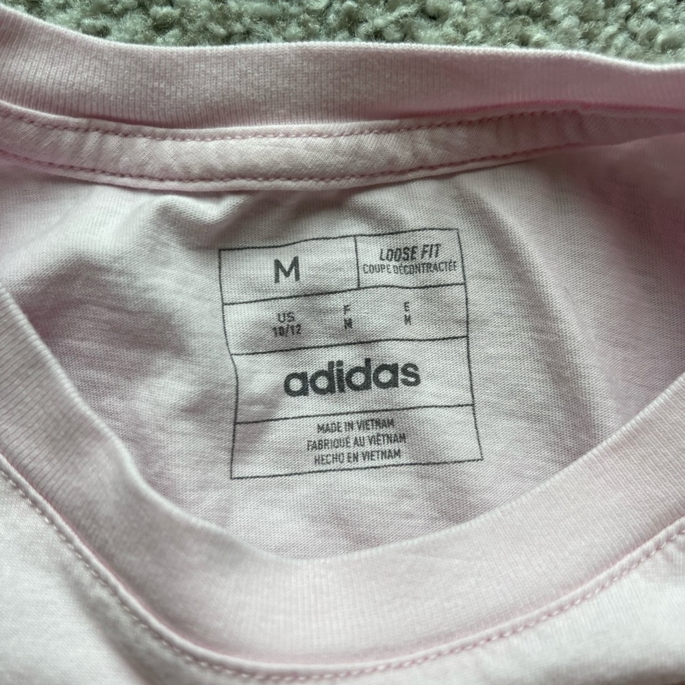Girls Adidas Cropped T-shirt Size M - Picture 3 of 4